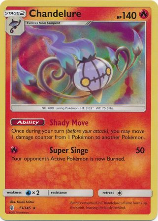 Chandelure - 13/145 - Holo Rare available at 401 Games Canada