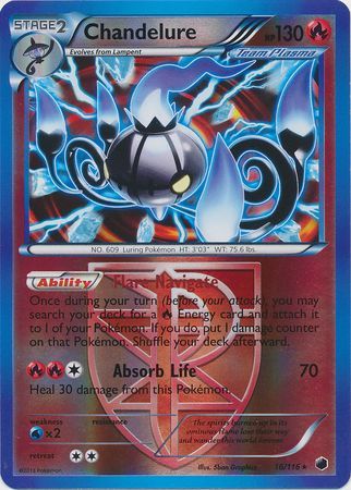 Chandelure - 16/116 - Holo Rare - Reverse Holo available at 401 Games Canada