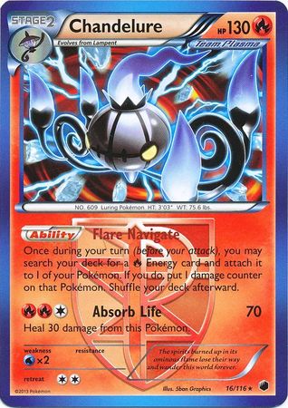 Chandelure - 16/116 - Rare - Theme Deck Exclusive available at 401 Games Canada