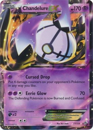 Chandelure EX - 77/113 - Ultra Rare available at 401 Games Canada