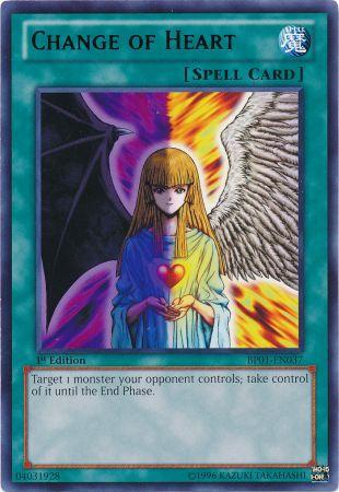 Change of Heart - BP01-EN037 - Rare - 1st Edition available at 401 Games Canada