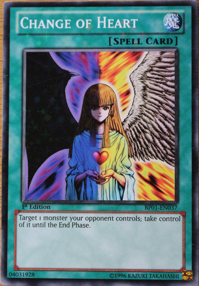 Change of Heart - BP01-EN037 - Starfoil Rare - 1st Edition available at 401 Games Canada