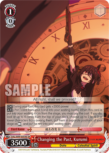 Changing the Past, Kurumi - DAL/W99-E054S - Super Rare available at 401 Games Canada