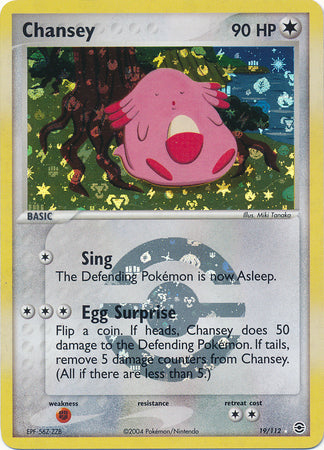 Chansey - 19/112 - Rare - Reverse Holo available at 401 Games Canada