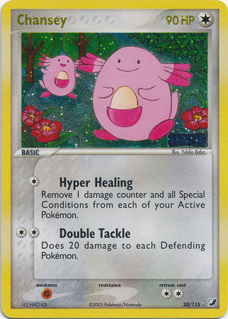 Chansey - 20/115 - Rare - Reverse Holo available at 401 Games Canada