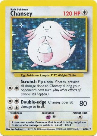 Chansey - 3/102 - Holo - Unlimited available at 401 Games Canada