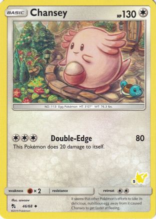 Chansey (#5 Pikachu Stamped) - 046/068 - Promo available at 401 Games Canada