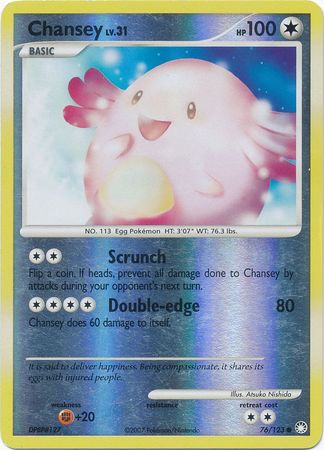 Chansey - 76/123 - Common - Reverse Holo available at 401 Games Canada