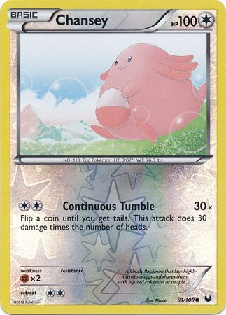 Chansey - 81/108 - Common - Reverse Holo available at 401 Games Canada