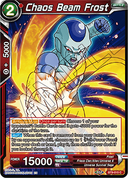 Chaos Beam Frost - BT9-015 - Common (FOIL) available at 401 Games Canada