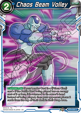 Chaos Beam Volley - BT9-035 - Common (FOIL) available at 401 Games Canada