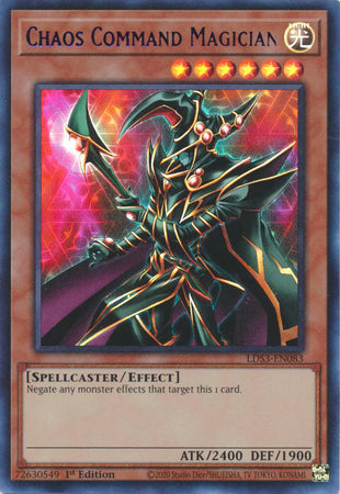 Chaos Command Magician (Blue) - LDS3-EN083 - Ultra Rare - 1st Edition available at 401 Games Canada