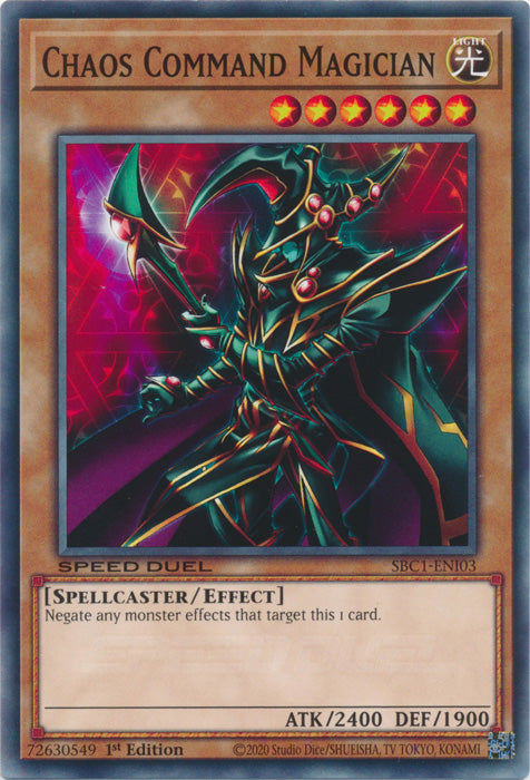 Chaos Command Magician - SBC1-ENI03 - Common - 1st Edition available at 401 Games Canada