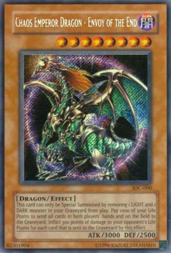 Chaos Emperor Dragon - Envoy of the End - IOC-000 - Secret Rare - Unlimited available at 401 Games Canada