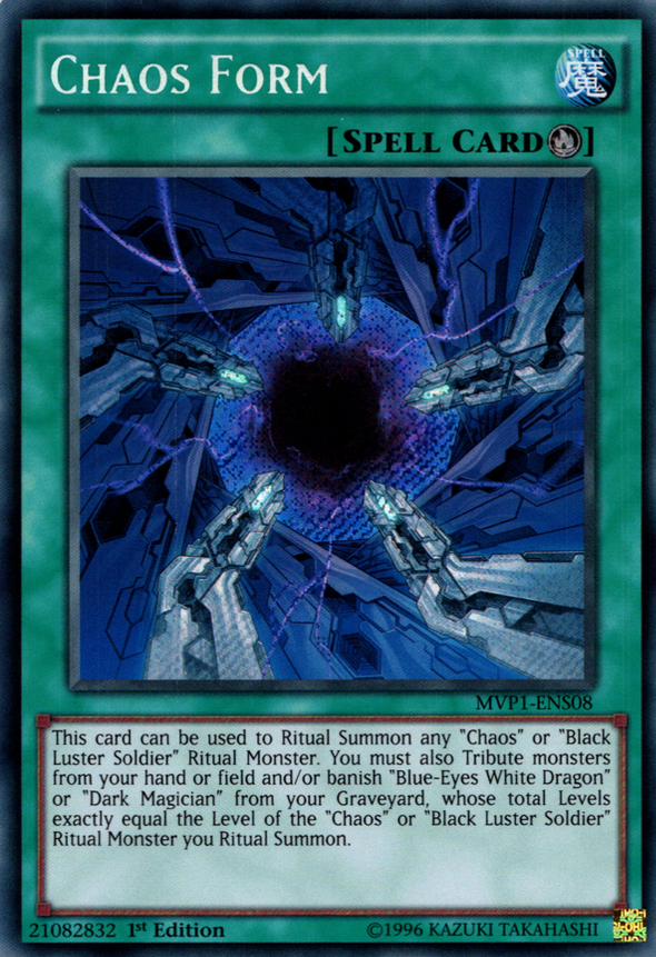 Chaos Form - MVP1-ENS08 - Secret Rare - 1st Edition available at 401 Games Canada