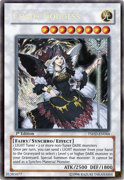 Chaos Goddess - TSHD-EN044 - Secret Rare - 1st Edition available at 401 Games Canada