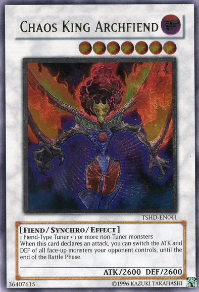 Chaos King Archfiend - TSHD-EN041 - Ultimate Rare - Unlimited available at 401 Games Canada