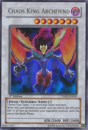 Chaos King Archfiend - TSHD-EN041 - Ultra Rare - 1st Edition available at 401 Games Canada