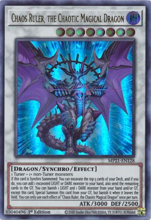 Chaos Ruler, the Chaotic Magical Dragon - MP21-EN128 - Ultra Rare - 1st Edition available at 401 Games Canada