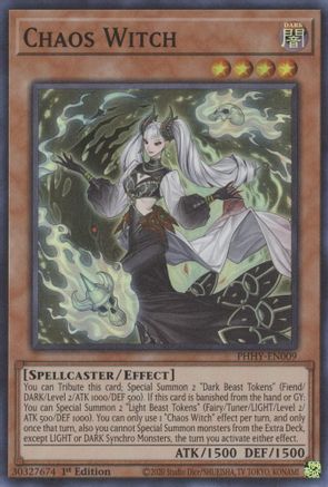 Chaos Witch - PHHY-EN009 - Super Rare - 1st Edition available at 401 Games Canada