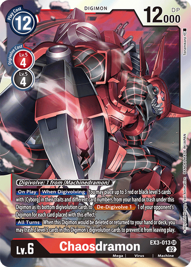 Chaosdramon - EX3-013 - Super Rare available at 401 Games Canada