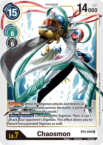 Chaosmon - BT4-090 - Rare available at 401 Games Canada