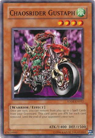 Chaosrider Gustaph - SDDE-EN012 - Common - Unlimited available at 401 Games Canada
