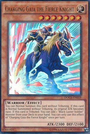 Charging Gaia the Fierce Knight - DOCS-EN019 - Ultra Rare - Unlimited available at 401 Games Canada