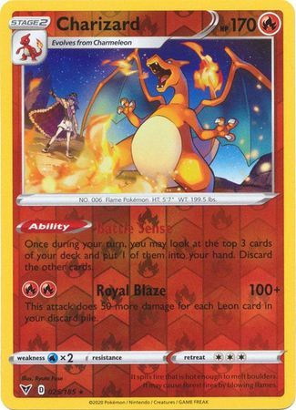 Charizard - 025/185 - Rare - Reverse Holo available at 401 Games Canada