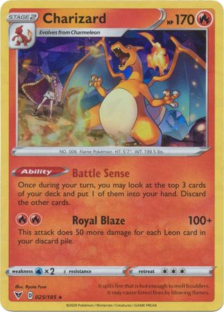 Charizard - 025/185 - Shattered Holo Rare - Theme Deck Exclusive available at 401 Games Canada