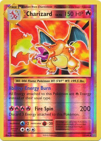 Charizard - 11/108 - Holo Rare - Reverse Holo available at 401 Games Canada