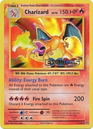 Charizard - 11/108 - Pre-Release Promo available at 401 Games Canada