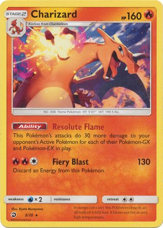 Charizard - 3/70 - Rare - Theme Deck Exclusive available at 401 Games Canada