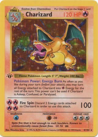 Charizard - 4/102 - Holo - 1st Edition available at 401 Games Canada