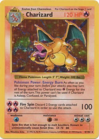 Charizard - 4/102 - Holo - Shadowless available at 401 Games Canada