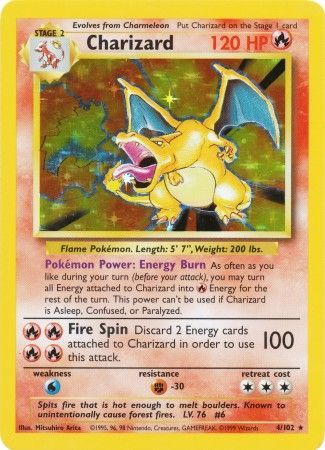 Charizard - 4/102 - Holo - Unlimited available at 401 Games Canada