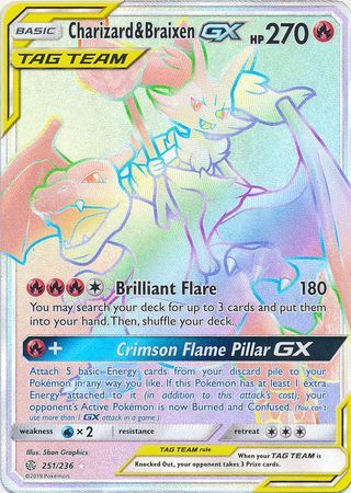 Charizard & Braixen GX - 251/236 - Hyper Rare available at 401 Games Canada