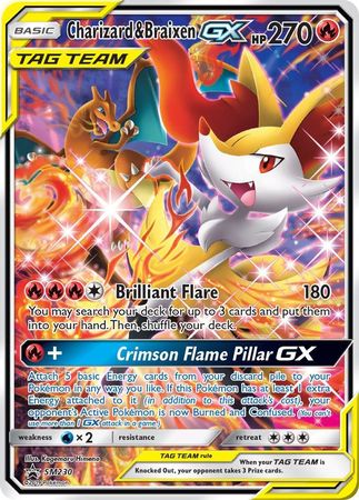 Charizard & Braixen GX - SM230 - Alternate Art Promo available at 401 Games Canada