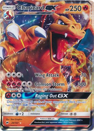 Charizard GX - 20/147 - Ultra Rare available at 401 Games Canada