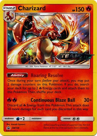 Charizard - SM158 - Pre-Release Promo available at 401 Games Canada