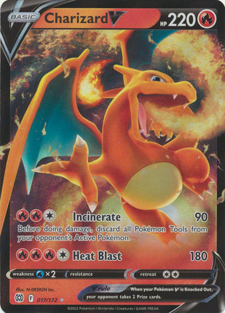 Charizard V - 017/172 - Ultra Rare available at 401 Games Canada