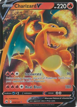 Charizard V - 018/159 - Ultra Rare available at 401 Games Canada