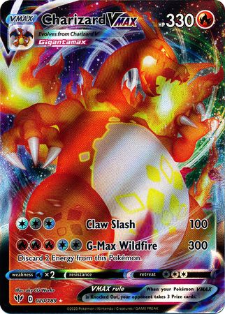 Charizard VMAX - 020/189 - Ultra Rare available at 401 Games Canada