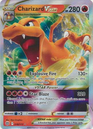 Charizard VSTAR - 018/172 - Ultra Rare available at 401 Games Canada