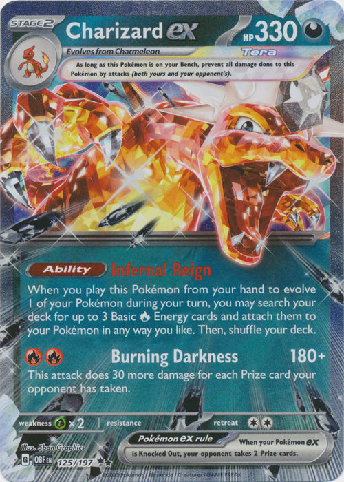 Charizard ex - 125/197 - Double Rare available at 401 Games Canada