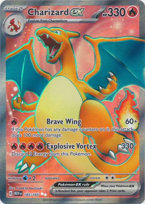 Charizard ex - 183/165 - Full Art Ultra Rare available at 401 Games Canada