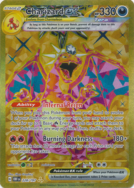 401 Games Canada - Charizard ex - 228/197 - Gold Secret Rare