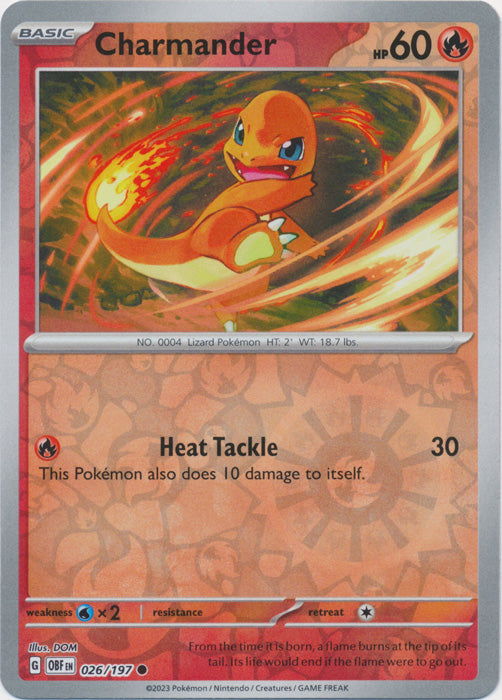 pokemon charmander card price Scarlet Violet Obsidian Flames Single Promo Holo 026 Wx2 / None / 1 Miscellaneous Cards Most Expensive Charmander Pokmon Cards