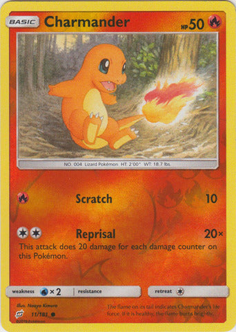 Charmander - 11/181 - Common - Reverse Holo available at 401 Games Canada
