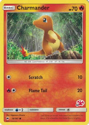 Charmander (#42 Charizard Stamped) - 018/147 - Promo available at 401 Games Canada